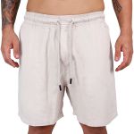 Short Sarja Bege Masculino Verão Estilo e Conforto Garantidos