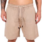 Short Sarja Masculino Verão Estilo e Conforto Garantidos - Nude