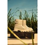 Coturno Couro Daniela Off White
