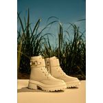 Coturno Couro Luciana Off White