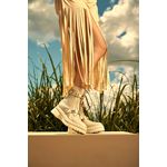 Coturno Couro Ruth Off White