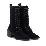 Bota Couro Camurça Polachini Preto