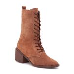 Bota Couro Camurça Polachini Mel