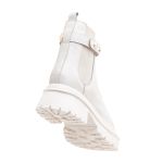 Coturno Couro Paula Off White