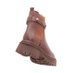 Coturno Couro Paula Whisky