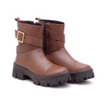 Coturno Couro Daniela Whisky
