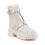 Coturno Couro Ruth Off White