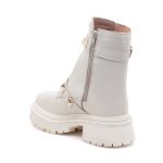 Coturno Couro Ruth Off White