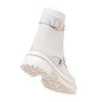 Coturno Couro Ruth Off White