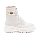 Coturno Couro Luciana Off White