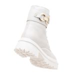 Coturno Couro Luciana Off White