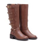 Coturno Couro Eliane Whisky