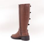 Coturno Couro Eliane Whisky