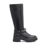 Coturno Couro Anna Preto