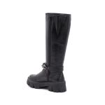 Coturno Couro Anna Preto