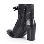 Bota Couro Mary Preto