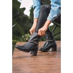 Bota Couro Zoe Preto