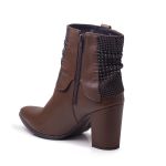 Bota Couro Liz Trufa Polaina