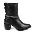 Bota Couro Zoe Preto