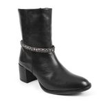 Bota Couro Zoe Preto