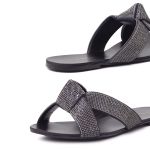 Sandália Rasteira Flower Preto