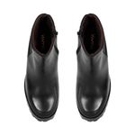 Bota Coturno Couro Issy Plain Preto Tratorada