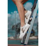 Tênis Miss Flake Branco Amendoa