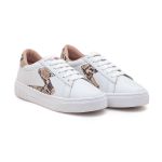 Tênis Miss Flake Branco Amendoa