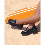 Mocassim Paje Couro Preto