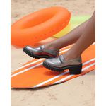 Mocassim Jambiani Couro Inox