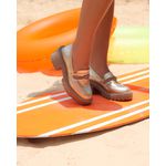 Mocassim Kendwa Couro Ouro Light