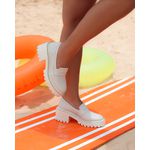 Mocassim Pongwe Couro Off White