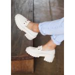 Mocassim Muyuni Couro Off White