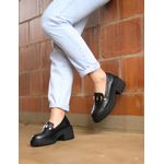 Mocassim Muyuni Couro Preto