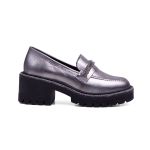 Mocassim Jambiani Couro Inox