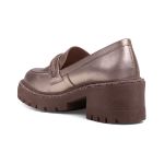 Mocassim Jambiani Couro Ouro Light