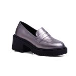 Mocassim Pongwe Couro Inox