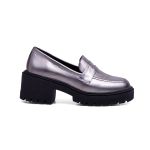 Mocassim Pongwe Couro Inox