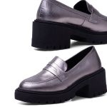Mocassim Pongwe Couro Inox