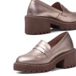 Mocassim Pongwe Couro Ouro Light