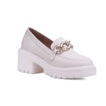 Mocassim Paje Couro Off White