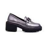 Mocassim Paje Couro Inox