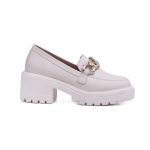 Mocassim Paje Couro Off White