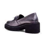 Mocassim Paje Couro Inox