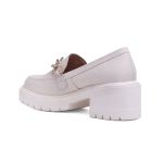 Mocassim Paje Couro Off White