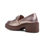 Mocassim Paje Couro Ouro Light