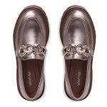 Mocassim Paje Couro Ouro Light