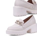 Mocassim Paje Couro Off White