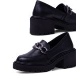Mocassim Paje Couro Preto