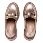 Mocassim Nungwi Couro Ouro Light
